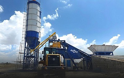 ajy mobile concrete plant